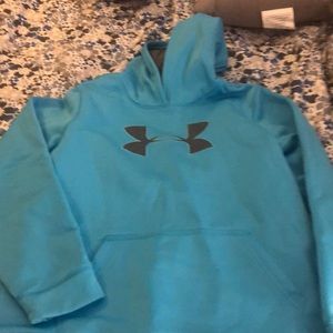 blue and gray youth xl hoodie under armour